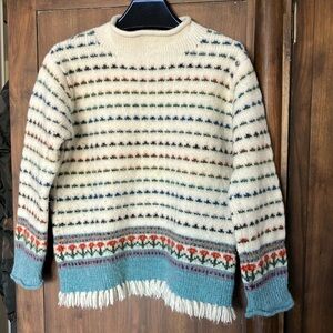 Tory burch beautiful floral women’s wool Alpaca sweater